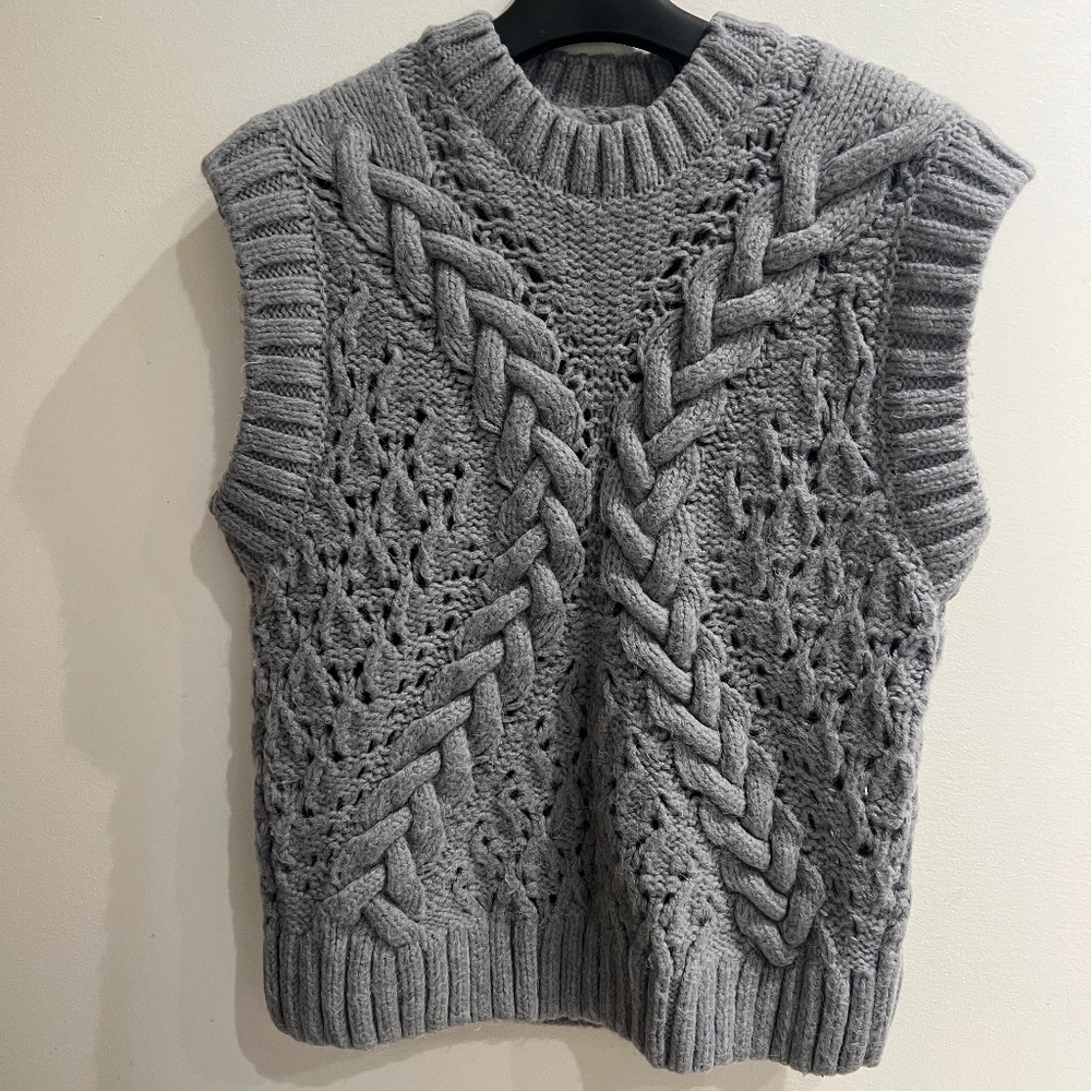 Zara Light Grey Knit Top